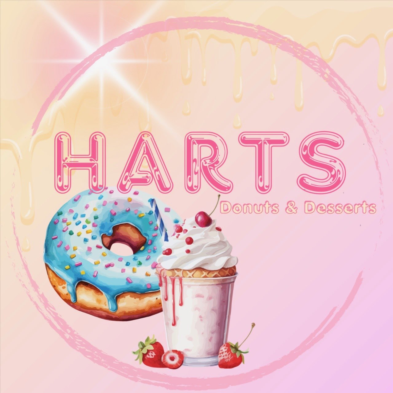 Harts Donuts & Desserts Logo